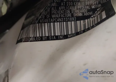 2022 Subaru Outback Touring from USA, damaged, VIN 4S4BTAPC4N3131892